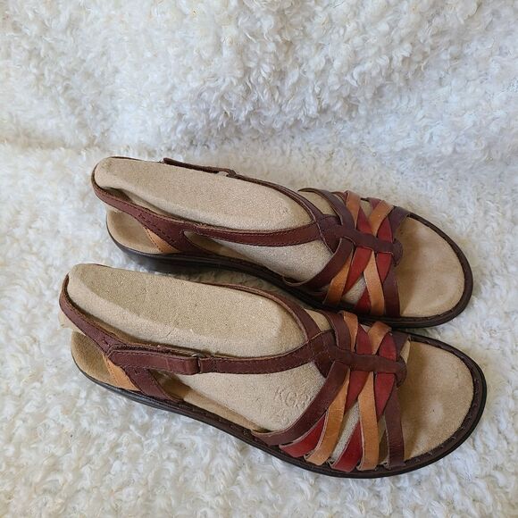 Clarks Multi Color‎ Leather Bendables Sandals 7.5 - Picture 2 of 6